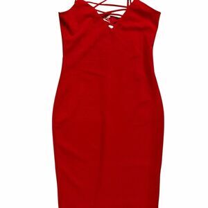 Donna Richardson red bodycon dress
